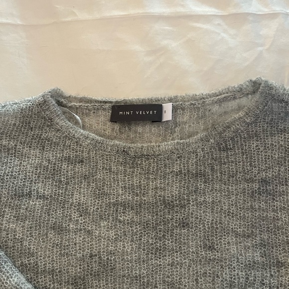 Mint Velvet (UK) Sheer wool / mohair & sequin sweater Size 2 NWOT - Picture 5 of 8